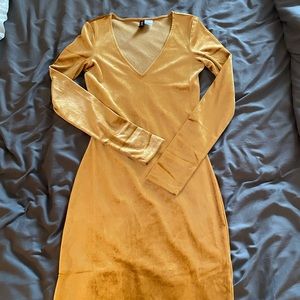 Gold dress
